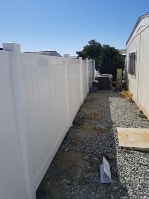 Freedom 58.375-in White Vinyl U-channel For Vinyl Fence
