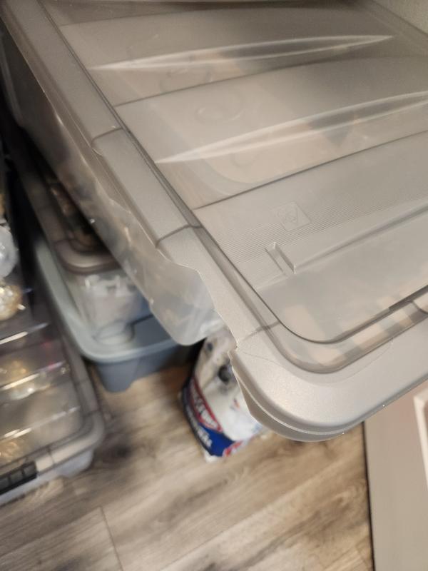 アイリスアイリス IRIS Medium 8 -Gallons ( 32 -Quarts ) Gray Stackable Tote