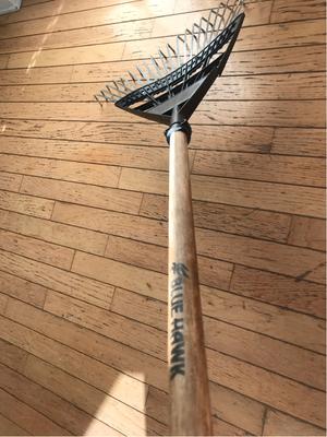 Blue Hawk 20-in Polysteel Lawn Rake with Wood Handle 16098152 at Lowes.com