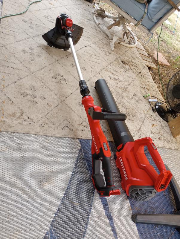 CRAFTSMAN V20 20 volt Max Cordless Battery String Trimmer and Leaf