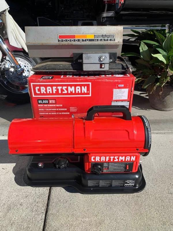 CRAFTSMAN 80,000 BTU Forced Air Kerosene Diesel Construction Portable Heater  | Lowe's Canada