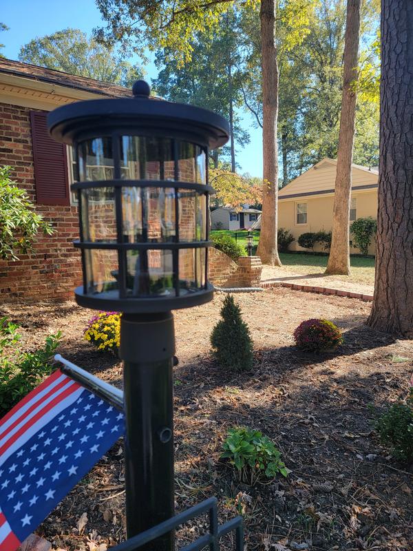 Quoizel Asheville 15-in Bronze Traditional Outdoor Light Post