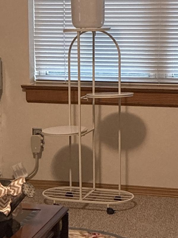 WhizMax Plant Stand Metal Multiple Flower Pot Holder Shelf with Wheels ...