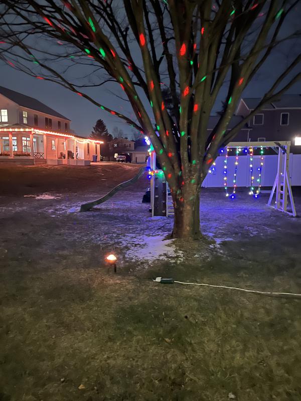 Gemmy 1-ft LED Orchestra of Lights Christmas Snowflurry Projector