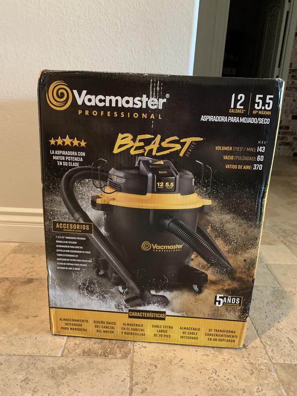 Vacmaster Professional 12-Gallons 5.5-HP Corded Shop Vacuum with