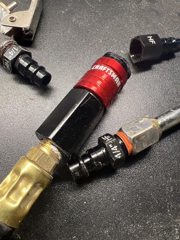 CRAFTSMAN 4-pc High-flow Fittings Kit in the Air Compressor Fittings ...