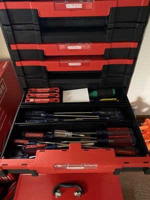 CRAFTSMAN VERSASTACK 17-in 2-Drawer Black Plastic Tool Box in the Portable  Tool Boxes department at