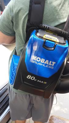 Kobalt 80v deals max backpack blower