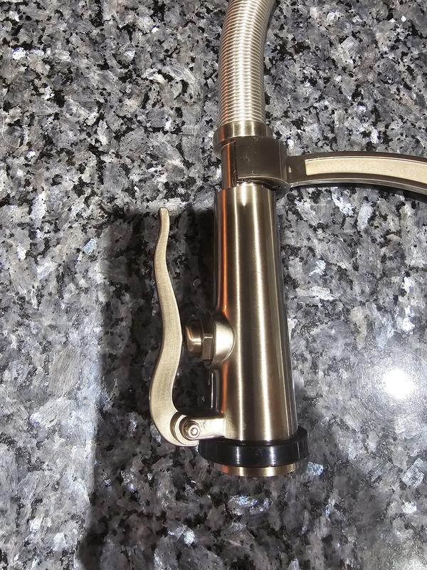 allen + roth Talbert Matte Black Single Handle Kitchen Faucet with ...