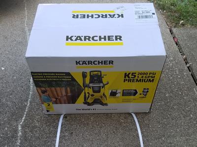 Karcher K 5 Premium 2000 PSI 1.4 GPM Lavadora a presión de inducción de  energía eléctrica con varitas de pulverización Vario Power & Dirtblaster y