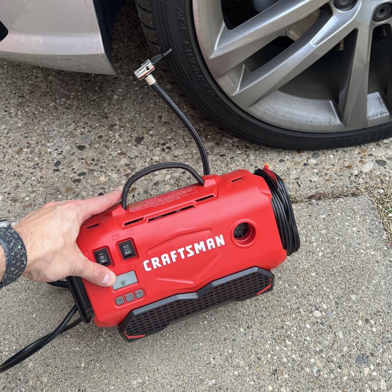 CRAFTSMAN 120 Lithium Ion (Li-Ion) Air Inflator (Power Source: Battery; Car; Electric) CRAFTSMAN 120 Lithium Ion (Li-Ion) Air Inflator (Power Source: Battery; Car; Electric)