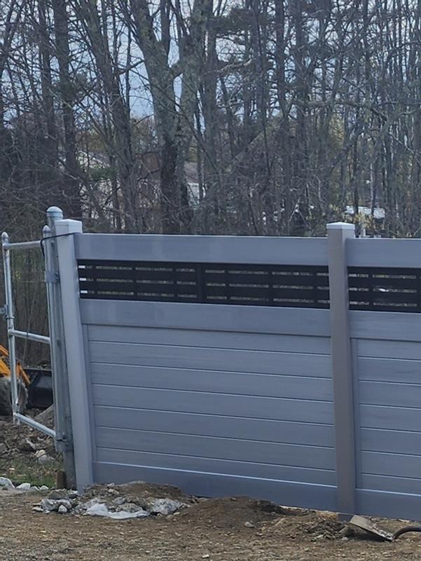 Freedom Newbeck 6-ft H x 6-ft W Cypress Privacy Vinyl Fence Panel (Unassembled)