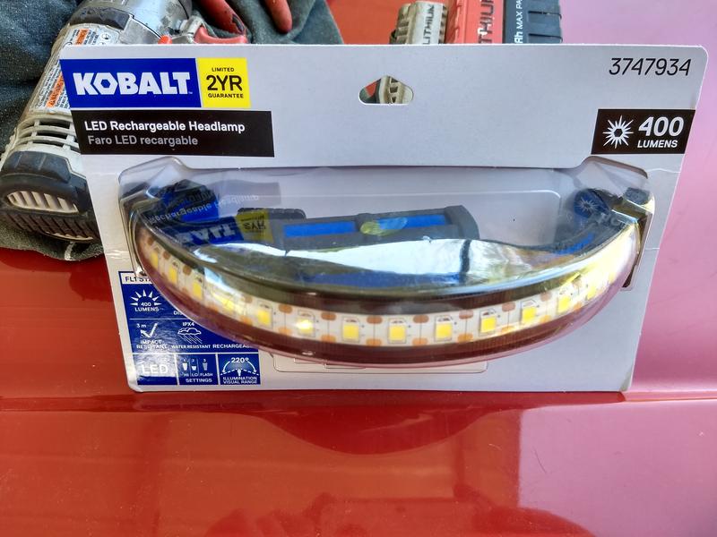 Kobalt 400-Lumen LED Rechargeable Headlamp in the Headlamps