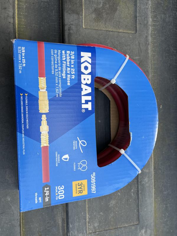 Kobalt 3/8-in x 50-ft Rubber Air Hose in the Air Compressor Hoses
