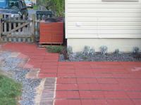 Brickface Red Concrete Patio Stone Common 16 In X 16 In Actual