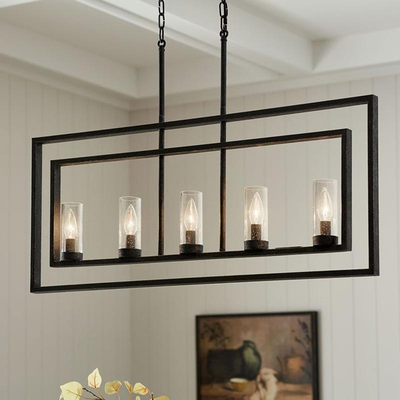 Kichler Vervain 5-Light Distressed Black Vintage Chandelier 82416