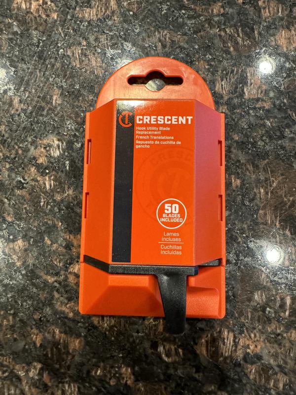 Crescent Carbon Steel Hook Utility Razor Blade(50-Pack) RB-HB-50 at ...