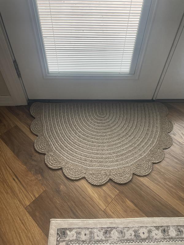 allen + roth 2 x 3 (ft) Braided Polypropylene Natural Bleach ...