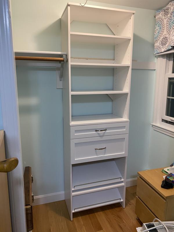 ClosetMaid BrightWood 25-in x 2.11-in x 13.8-in Shoe Storage