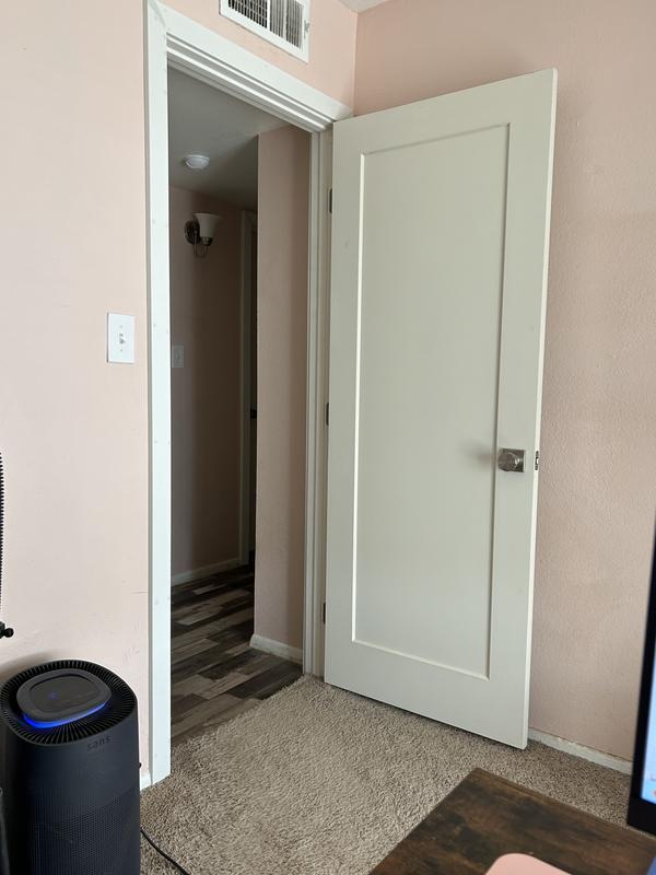 RELIABILT 24-in x 80-in Primed Hollow Core 1-panel Right Hand Pine Wood ...