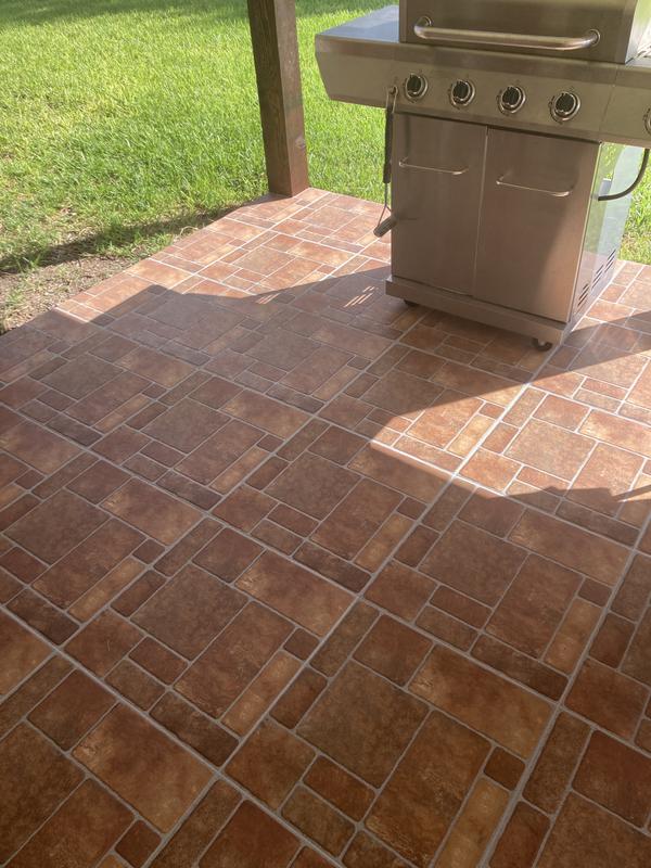 Style Selections Cavello Brown 20-in x 20-in Matte Ceramic Stone Look Floor and Wall Tile (2.69-sq. ft/ Piece)
