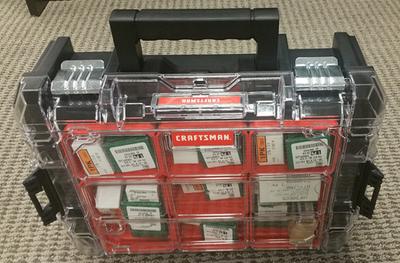 CRAFTSMAN VERSASTACK System 20-in Red Plastic Wheels Lockable Tool Box at