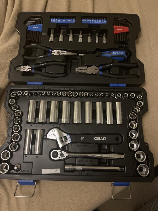 Kobalt 227-Piece Standard (SAE) and Metric Polished Chrome