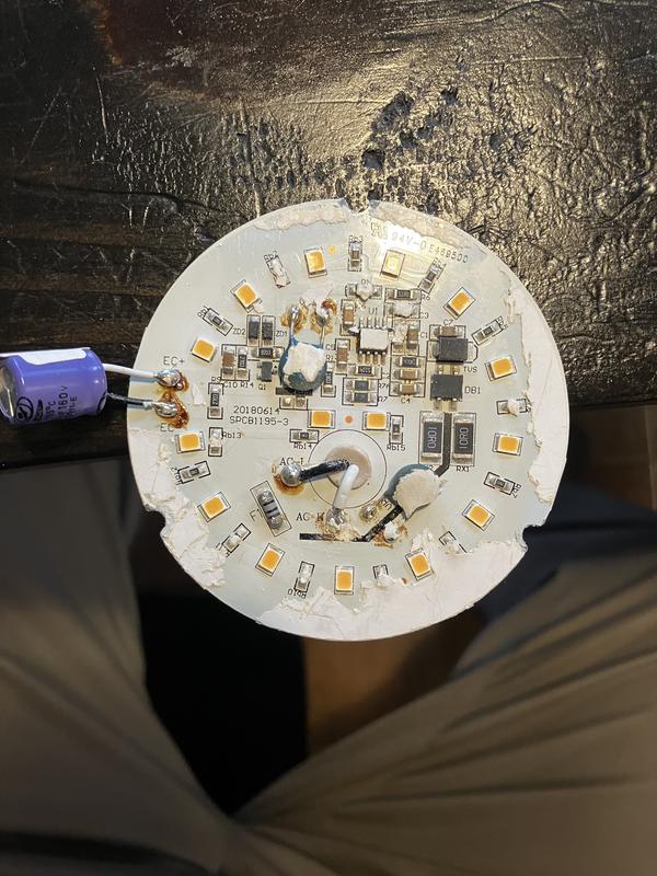 Project Source 1-Light 7.4-in Matte White LED Flush Mount