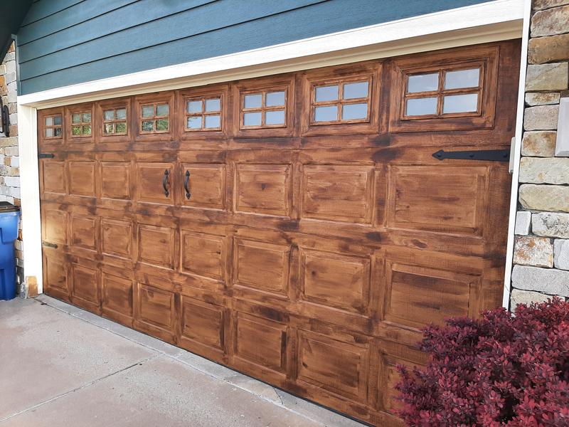 Giani Wood Look Garage Door Satin Honey Oak Acrylic Exterior Paint