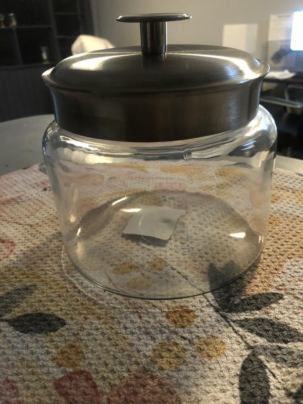 Anchor Hocking Square Stackable Jar w/ Glass Lid 1.5 qt.