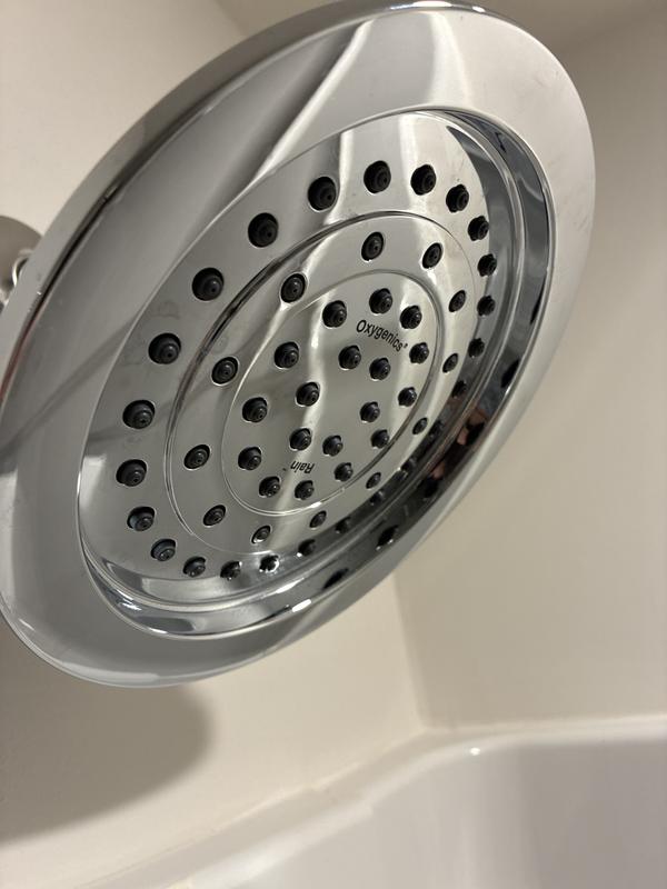 Oxygenics Chrome 7.5-in Round Fixed Rain 1.75 GPM 45268 at Lowes.com