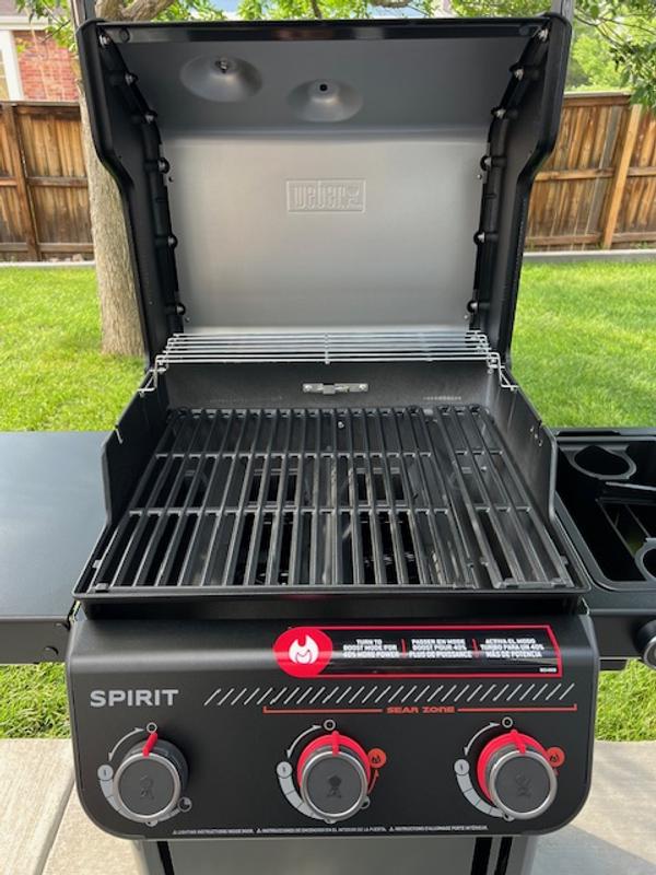 Weber Spirit EP-325 Stealth Matte Black 3 -Burner Liquid Propane Gas ...