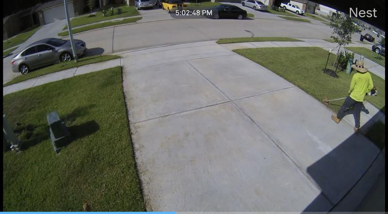 nest driveway camera