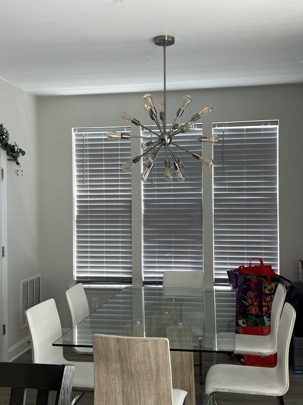 Origin 21 Grayford 18-Light Matte Black Mid-century Led Chandelier