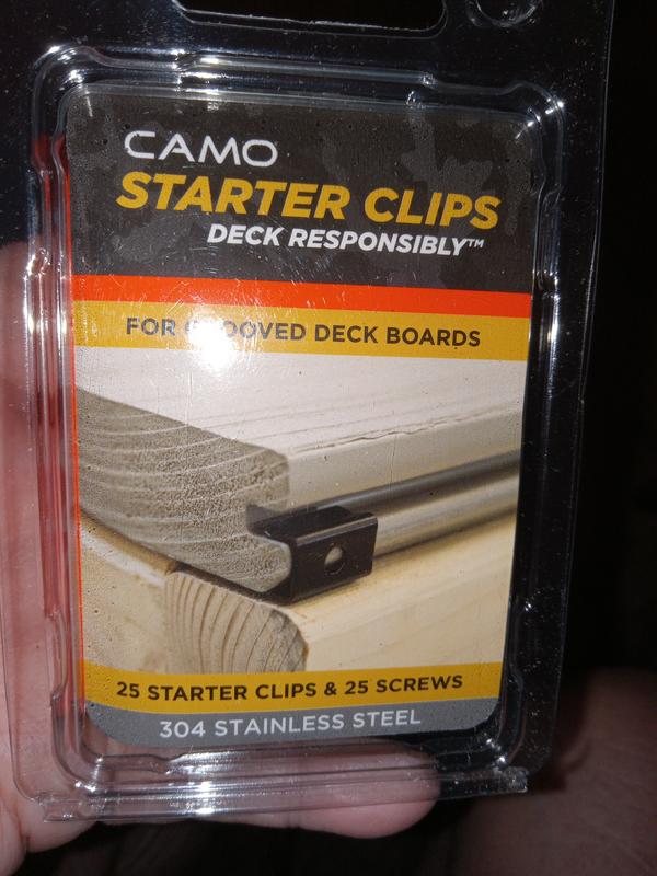 CAMO Starter Clip 1.5-in 305 Stainless Steel Hidden Deck Fastener 30-sq ft (25-Pack)