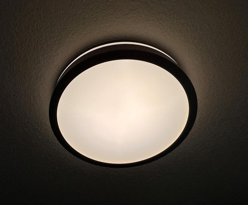 Origin 21 Dunst 13-in Antique Bronze Integrated LED Flush