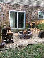 Firepit Kit 43 5 In W X 43 5 In L Ashland Concrete Fire Pit Kit At