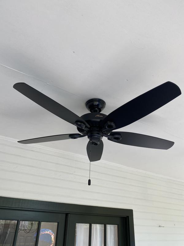 Hunter Colby 52 Matte Black Outdoor Ceiling Fan Reviews Shelly
