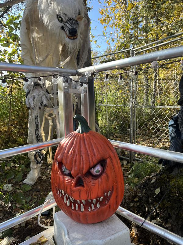Haunted Living 19.09-in Freestanding Lighted Jack-o-lantern Door