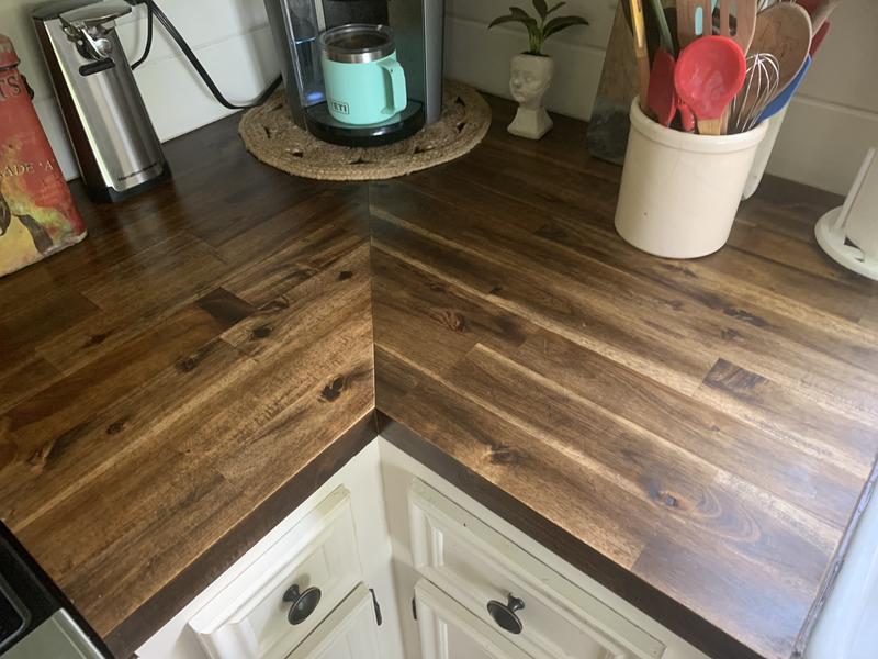 Sparrow Peak Acacia Espresso Stained 48, Faux Wood Countertops Lowe S