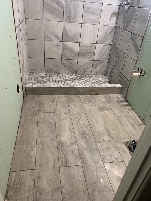 allen + roth Sovereign Stone Pearl 12-in x 12-in Glazed Porcelain Uniform Squares Marble Look Floor and Wall Tile (0.97-sq. ft/ Piece)