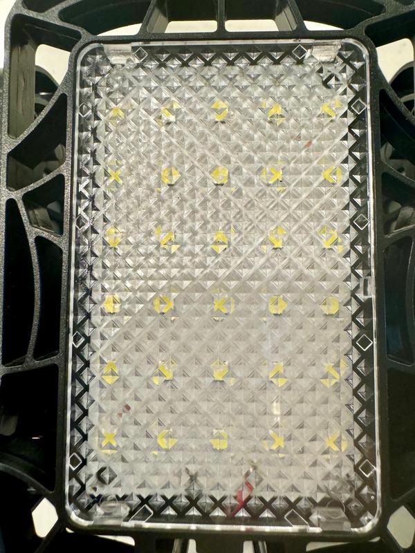 YANSUN 1-ft 8000-Lumen Black LED Flush Mount Garage Shop Light L