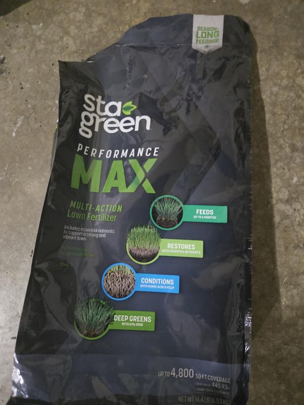 Sta-Green Performance Max 14.4-lb 4800-sq ft 30-0-3 Lawn Fertilizer in ...