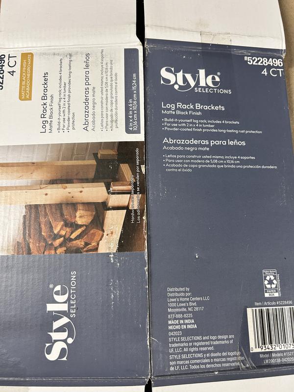 Master Forge 6-in x 4-in Metal Adjustable Firewood Rack 15211L at Lowes.com