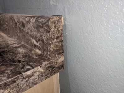 VT Dimensions 7.5-in W x 28-in H x 0.75-in D Toffee Di Pesco Laminate Kitchen Countertop End Cap