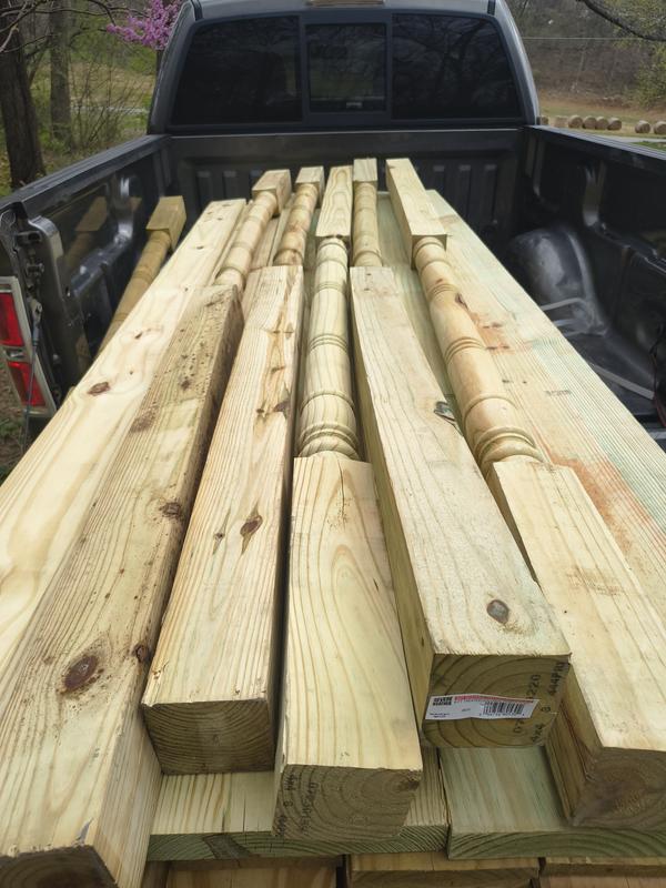 Severe Weather 4-in x 4-in x 8-ft Natural Pressure Treated Pine Wood ...