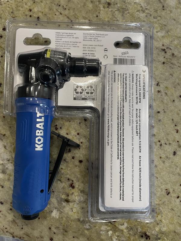 Kobalt angle deals die grinder