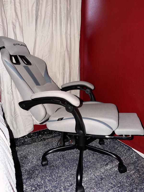 GTPLAYER Gaming Chair with Headrest Lumbar Support Ergonomic High Back ...