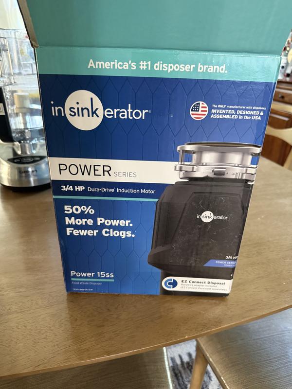 InSinkErator Power 15SS Power Series Continuous Feed 3/4-HP Septic Safe ...
