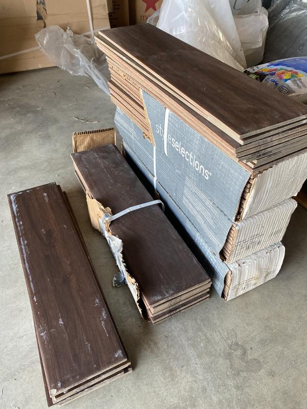 Style Selections (Sample) Serso Black Walnut 6-in x 6-in